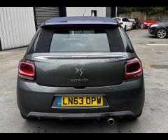 Citroen DS3 Cabrio GREAT EXAMPLE OF A CITROEN DS3 CABRIO, DRIVE AWAY BARGAIN!!

MANUAL
PETROL
SOLID - 4