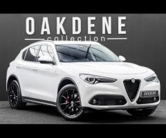 Alfa Romeo Stelvio Detailed Service History. Finished in Alfa White with Black Leather Interior, 19"