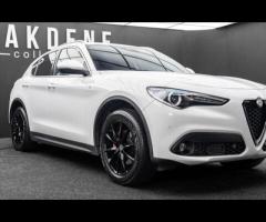 Alfa Romeo Stelvio Detailed Service History. Finished in Alfa White with Black Leather Interior, 19" - 20