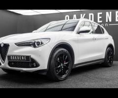 Alfa Romeo Stelvio Detailed Service History. Finished in Alfa White with Black Leather Interior, 19" - 22
