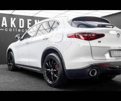 Alfa Romeo Stelvio Detailed Service History. Finished in Alfa White with Black Leather Interior, 19" - 24