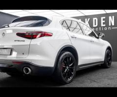 Alfa Romeo Stelvio Detailed Service History. Finished in Alfa White with Black Leather Interior, 19" - 26