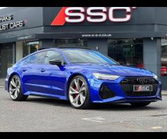 Audi RS7 Stunning RS7 Vorsprung Finished In Ultra Blue Metallic With Black RS Quilted Valcona Leathe - 4