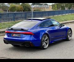 Audi RS7 Stunning RS7 Vorsprung Finished In Ultra Blue Metallic With Black RS Quilted Valcona Leathe - 13