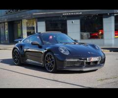 Porsche 911 Stunning 911 992 Turbo S Finished In Jet Black Metallic With Two Tone Black and Bordeaux - 4