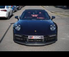 Porsche 911 Stunning 911 992 Turbo S Finished In Jet Black Metallic With Two Tone Black and Bordeaux - 5