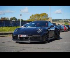 Porsche 911 Stunning 911 992 Turbo S Finished In Jet Black Metallic With Two Tone Black and Bordeaux - 6