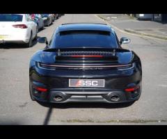 Porsche 911 Stunning 911 992 Turbo S Finished In Jet Black Metallic With Two Tone Black and Bordeaux - 8