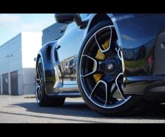 Porsche 911 Stunning 911 992 Turbo S Finished In Jet Black Metallic With Two Tone Black and Bordeaux - 37