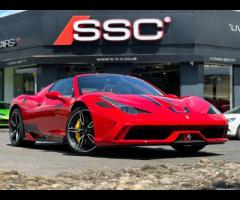 Ferrari 458 SSC Are Proud To Offer For Sale This Stunning 458 Speciale A Spider Finished In Rosso Co