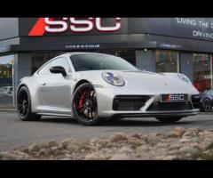 Porsche 911 Stunning 992 Carrera 4 GTS. Finished In GT Silver With Black Alcantara And Leather Seats