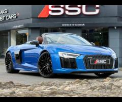Audi R8 Stunning R8 V10 Spyder Finished In Ara Blue Crystal With Vermont Brown Fine Nappa Leather. F