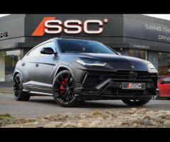 Lamborghini Urus Stunning Urus S Finished In Nero Helene With Nero Ade and Rosso Alala Bicolor Sport