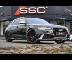 Audi RS6 Avant Stunning RS6 Performance Finished In Panther Black Crystal Paint With Black Honeycomb