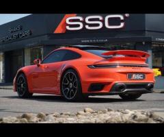 Porsche 911 Stunning 992 911 Turbo S Finished In Rare Lava Orange With Black Quilted Leather Interio - 2
