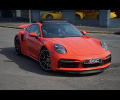 Porsche 911 Stunning 992 911 Turbo S Finished In Rare Lava Orange With Black Quilted Leather Interio - 4