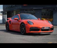 Porsche 911 Stunning 992 911 Turbo S Finished In Rare Lava Orange With Black Quilted Leather Interio - 5