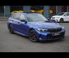BMW 3 Series Stunning M340d Touring xDrive Finished In Portimao Blue Metallic With Mocha Vernasca Le - 4