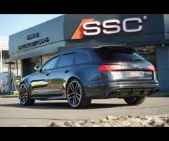 Audi RS6 Avant Stunning RS6 Finished In Phantom Black With Black Honeycomb Quilted Valcona Leather. - 2