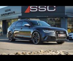 Audi RS6 Avant Stunning RS6 Finished In Phantom Black With Black Honeycomb Quilted Valcona Leather. - 4