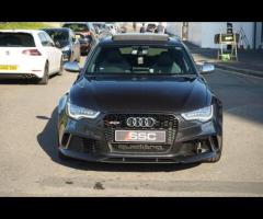 Audi RS6 Avant Stunning RS6 Finished In Phantom Black With Black Honeycomb Quilted Valcona Leather. - 6