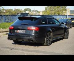 Audi RS6 Avant Stunning RS6 Finished In Phantom Black With Black Honeycomb Quilted Valcona Leather. - 14