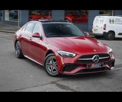 Mercedes-Benz C Class Stunning C300e AMG Line Premium Plus Finished In Red  Metallic With Black Leat - 4