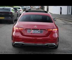 Mercedes-Benz C Class Stunning C300e AMG Line Premium Plus Finished In Red  Metallic With Black Leat - 10