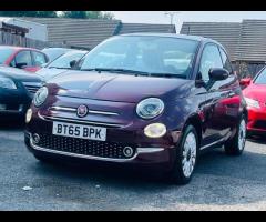 Fiat 500 £20 ROAD TAX, SAT NAV, PARKING SENSOR, EURO 6, PANORAMIC ROOF,MOT EXPIRY 22/01/2026,  ALLOY - 27