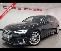 Audi A4 AVANT 2.0 TFSI 40 S line Estate 5dr Petrol S Tronic Euro 6 (s/s) (190 ps) + NAV + 1/2 LEATHE