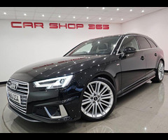 Audi A4 AVANT 2.0 TFSI 40 S line Estate 5dr Petrol S Tronic Euro 6 (s/s) (190 ps) + NAV + 1/2 LEATHE - 40