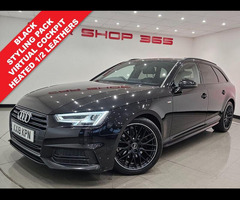 Audi A4 AVANT 2.0 TFSI Black Edition Estate 5dr Petrol S Tronic Euro 6 (s/s) (190 ps) + NAV + TECHNO