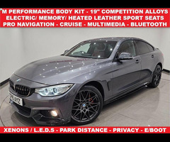 BMW 4 SERIES GRAN COUPE 3.0 430D (258 PS) M SPORT GRAN COUPE AUTO XDRIVE ( EURO 6 ) S/S 5DR + PRO NA