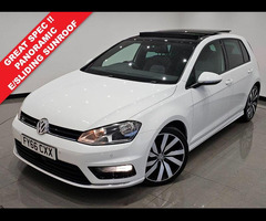 Volkswagen Golf 2.0 TDI BMT (150 PS) R LINE EDITION MANUAL ( EURO 6 ) S/S 5DR + NAV + PANORAMIC E/SU