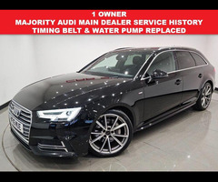 Audi A4 AVANT 2.0 TDI S line Estate 5dr Diesel S Tronic Euro 6 (s/s) (190 ps) + NAV + 1/2 LEATHER SP