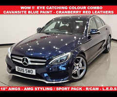 Mercedes-Benz C-class 2.1 C220 D BLUETEC (170 BHP) AMG LINE 7G-TRONIC+ ( EURO 6 ) S/S 4DR + NAV + E/