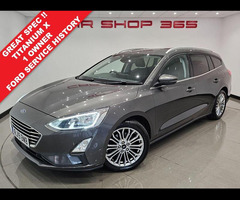 Ford Focus 1.5 TDCI ECOBLUE (120 PS) TITANIUM X (EURO 6) S/S 5DR ESTATE + NAV + E/HEAT 1/2 LEATHERS