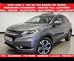 Honda Hr-v 1.6 I-DTEC EX (120 PS) EURO 6 (S/S) 5DR + PANORAMIC E/SUNROOF + NAV + HEATED LEATHERS + R