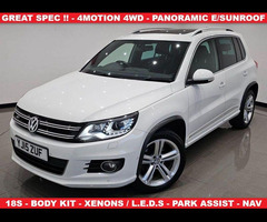 Volkswagen Tiguan 2.0 TDI (150 PS) BLUEMOTION TECH R-LINE 4MOTION 4WD EURO 6 (S/S) 5DR + NAV + PANOR