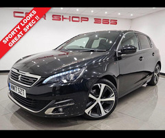 Peugeot 308 1.6 BlueHDi (120 ps) GT Line Euro 6 (s/s) 5Dr Hatchback + NAV + 1/2 LEATHERS + CRUISE +